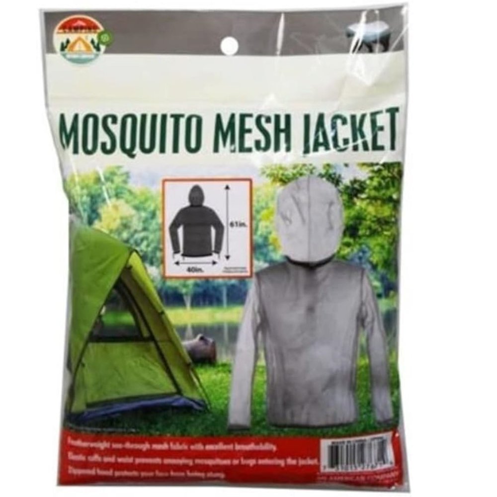 KOLE CAMPING OUTDOOR EQUIPMENT NEW UNISEX MOSQUITO MESH JACKET W/ FACE MASK